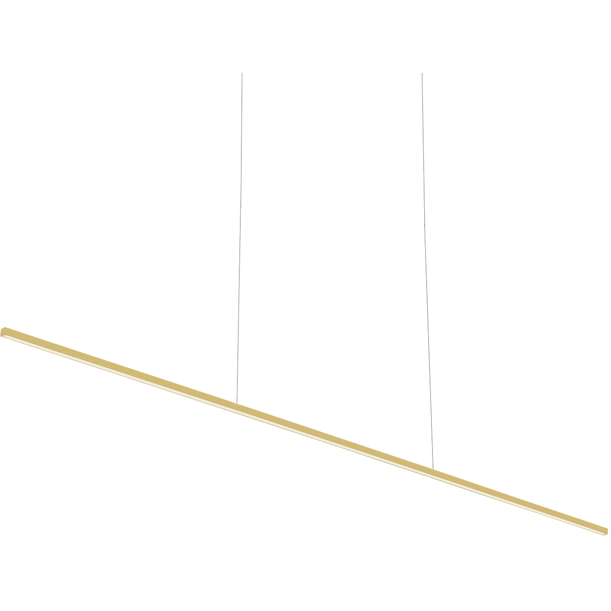 Vega Minor LED 60 inch Brushed Gold Linear Pendant Ceiling Light